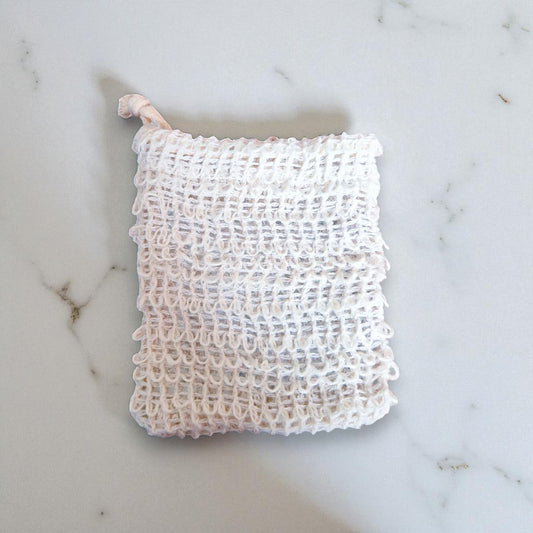 Sisal Soap Bag - Natural exfoliating soap pouch made from durable sisal fibers, ideal for preserving natural soap.