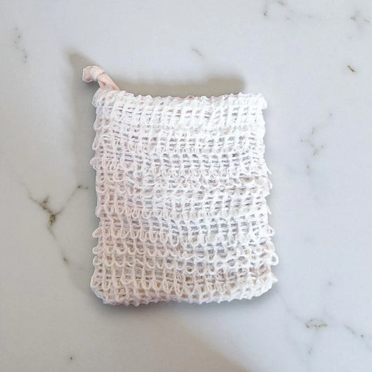 Sisal Soap Bag - Natural exfoliating soap pouch made from durable sisal fibers, ideal for preserving natural soap.