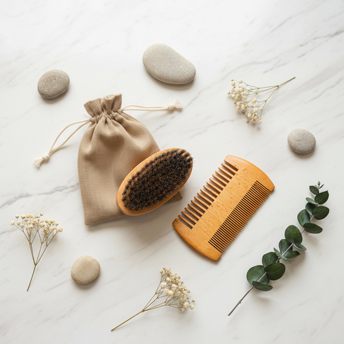 Beard Grooming Set - Flat Lay