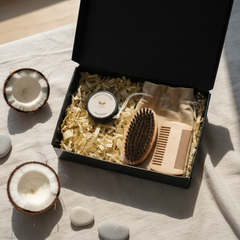Golden Coconut Beard Balm Grooming Set