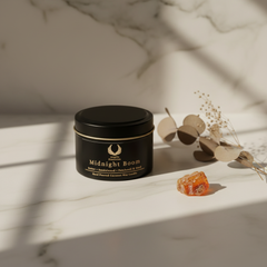 Midnight Boom – Flat Lay with Botanicals