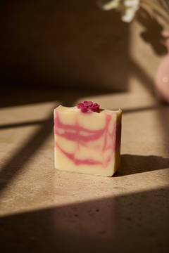 Soap Bar - Lifestyle with Soap Flower