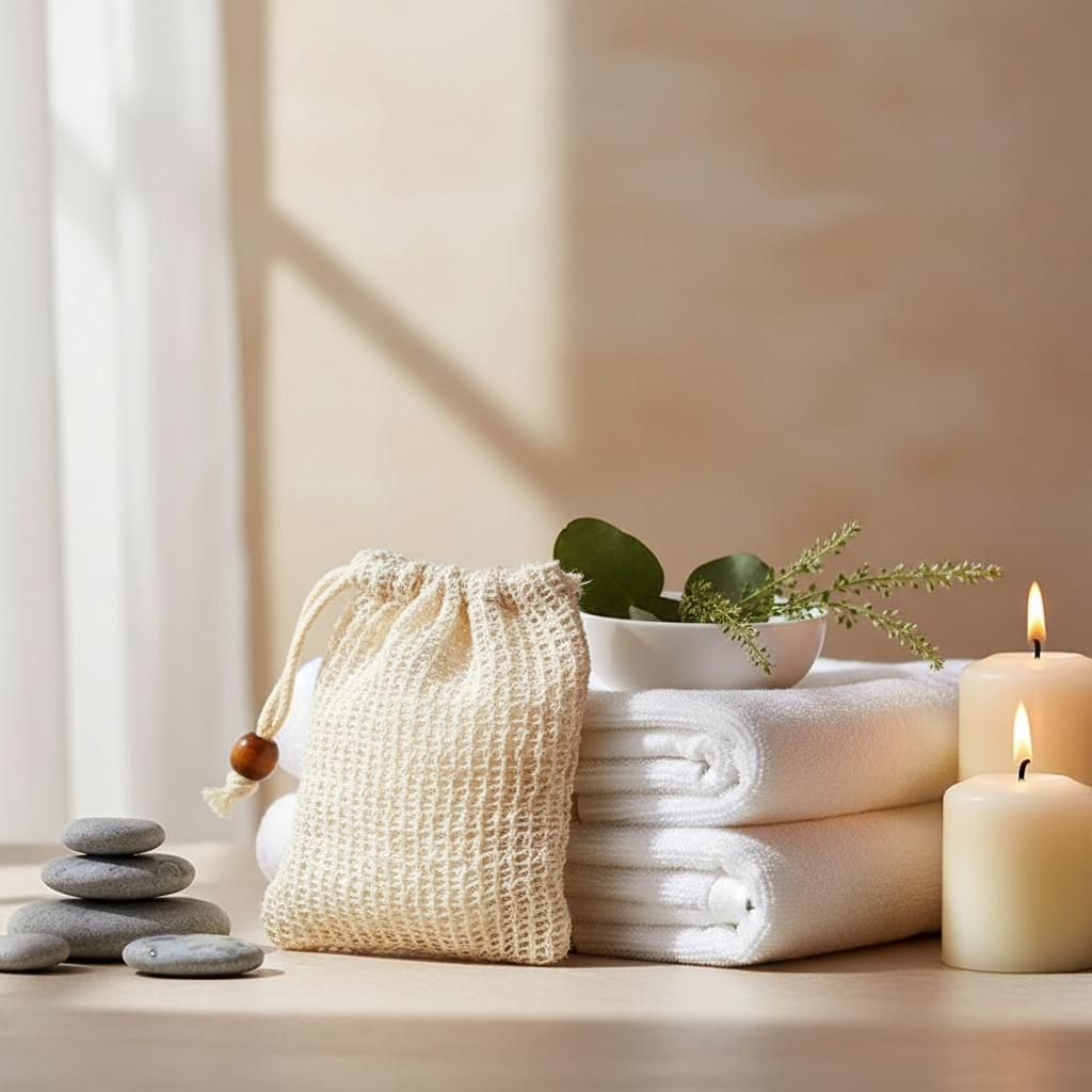 Sisal Soap Bag - Natural Exfoliating Soap Pouch